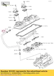 Ici, vous pouvez commander le tube, raccordement reniflard zx600 auprès de Kawasaki , avec le numéro de pièce 921920423: