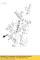 Here you can order the head,steering s from Suzuki, with part number 5131142F00: