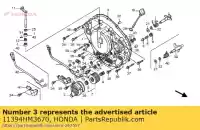 11394HM3670, Honda, uszczelka r. pokrywa skrzyni korbowej honda trx ex  trx300ex fourtrax sporttrax sportrax 300 , Nowy