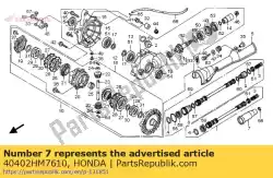 Aqui você pode pedir o junta, para. Eixo de hélice em Honda , com o número da peça 40402HM7610: