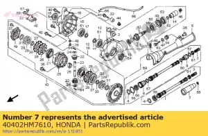 Honda 40402HM7610 junta, para. eixo de hélice - Lado inferior