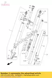 buis, buiten (links) van Yamaha, met onderdeel nummer 1RC231261100, bestel je hier online: