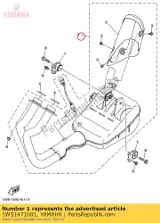 Ici, vous pouvez commander le silencieux 1 auprès de Yamaha , avec le numéro de pièce 1WS1471001: