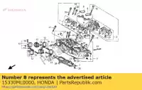 15330ML0000, Honda, no hay descripción disponible en este momento honda r nc21-100 (g) japan riii nc24-102 (j) japan rvf vfr 400 1986 1988 1990 1991 1995 1996, Nuevo