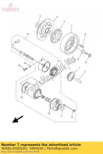 yamaha 4VR814500200 rotor assy - Bottom side