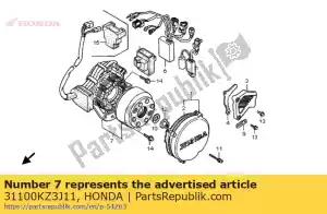 Honda 31100KZ3J11 ac gen, volante - Lado inferior