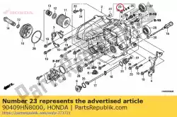 Ici, vous pouvez commander le rondelle, poussée, 22x15. 5x0. 5 auprès de Honda , avec le numéro de pièce 90409HN8000: