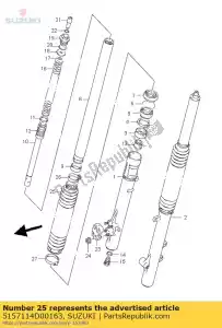 Suzuki 5157114D00163 boot,fr fork co - Bottom side