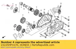 Aqui você pode pedir o colar, contraeixo em Honda , com o número da peça 23225HP1670: