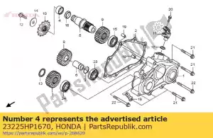 Honda 23225HP1670 colar, contraeixo - Lado inferior