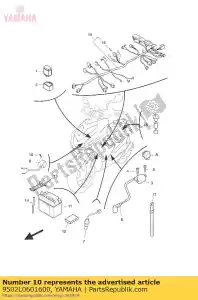 yamaha 9502L0601600 bolt, flange - Bottom side