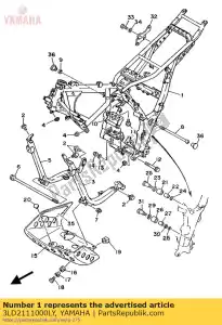 Yamaha 3LD2111000LY frame comp. - Il fondo