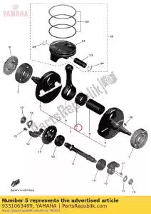 yamaha 9331063499 consequência - Lado inferior