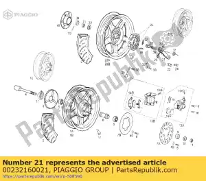 Piaggio Group 00232160021 m16 - Lado inferior