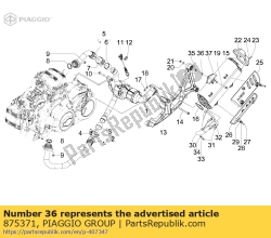 Aprilia 875371, Arruela plana, OEM: Aprilia 875371