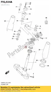 Suzuki 0926725009 rodamiento, 25x47x1 - Lado inferior