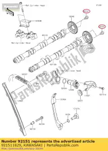 Kawasaki 921511829 bout - Onderkant