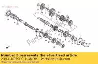 23431KPT900, Honda, collare, ingranaggio avviamento folle honda xr 125 2003 2004 2005 2006, Nuovo