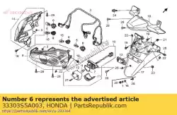 Ici, vous pouvez commander le socket comp. (t20 s) auprès de Honda , avec le numéro de pièce 33303S5A003: