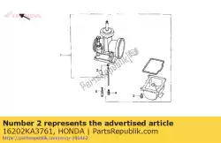 Qui puoi ordinare nessuna descrizione disponibile al momento da Honda , con numero parte 16202KA3761: