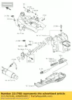 211762106, Kawasaki, sensor zx636-b1h kawasaki gtr tr vn z zx zzr 600 750 800 1000 1400 2000 2003 2004 2005 2006 2007 2008 2009 2010 2011 2012 2013 2014 2015 2016, New