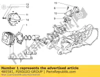 480581, Piaggio Group, gasket vespa et 50 1998, New