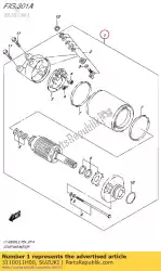 Ici, vous pouvez commander le démarreur auprès de Suzuki , avec le numéro de pièce 3110011H00: