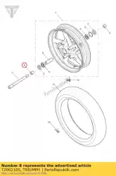 Ici, vous pouvez commander le entretoise od28 id 20 lg 25 auprès de Triumph , avec le numéro de pièce T2002105: