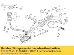 Aquí puede pedir clip de cableado de Piaggio Group , con el número de pieza AP8102151: