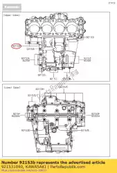 Here you can order the bolt,flanged,7x65 from Kawasaki, with part number 921531040: