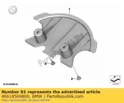 Qui puoi ordinare copertura ponte forcella da BMW , con numero parte 46618569800: