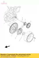 3LD155120000, Yamaha, engrenagem, polia 1 yamaha xtz tdm trx supertenere tdma 750 850 900, Novo