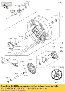 kawasaki 921520876 collare, asse rr, rh, 20x28x zx100 - Il fondo