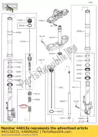 440130235, Kawasaki, horquilla interior, lh kle650fff kawasaki  kle 650 2015 2016 2017 2018 2019 2020 2021, Nuevo