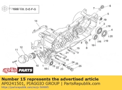 Aprilia AP0241501, Inbusbout m6x80, OEM: Aprilia AP0241501