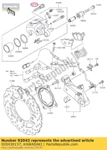 kawasaki 920430137 pin zr1000c7f - Bottom side