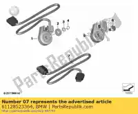 61128523364, BMW, adapterkabel - l = 820 mm bmw   20 650 800 1100 1150 1200 1996 1997 1998 1999 2000 2001 2002 2003 2004 2005 2006 2007 2008 2009 2010 2011 2012 2013 2014 2015 2016, Nieuw