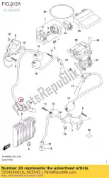 Here you can order the seal,ht cord fr from Suzuki, with part number 3354206G10: