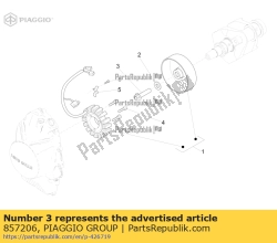 Aprilia 857206, Parafuso com flange m12x1,25x50, OEM: Aprilia 857206