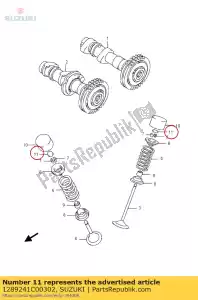 Suzuki 1289241C00302 shim, stoter - Onderkant