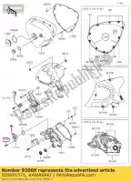 920091571, Kawasaki, tornillo, 5x16 vn1500-d1 kawasaki  klx kx vn w 250 450 650 800 1500 1996 1997 1999 2001 2002 2003 2004 2005 2006 2007 2008 2009 2010 2011 2012 2013 2014 2015 2016 2017 2018 2019 2020 2021, Nuevo