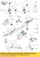 110571969, Kawasaki, 01 support, frein arrière kawasaki  1000 2019 2020 2021, Nouveau