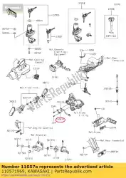 Aquí puede pedir 01 soporte, freno trasero de Kawasaki , con el número de pieza 110571969: