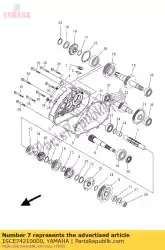 Aquí puede pedir eje, impulsión de Yamaha , con el número de pieza 1SCE74210000: