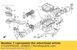 Here you can order the no description available at the moment from Honda, with part number 17224HM5930: