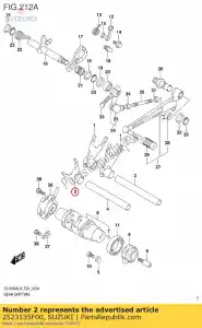 Suzuki 2523135F00 widelec, zmiana biegów - Dół