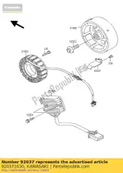 Qui puoi ordinare morsetto, cavo generatore da Kawasaki , con numero parte 920371630: