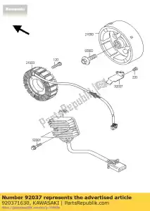 Kawasaki 920371630 morsetto, cavo generatore - Il fondo