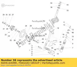 Aquí puede pedir cubierta de suspensión delantera de Piaggio Group , con el número de pieza 60041640BR: