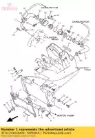 4TX124610000, Yamaha, conjunto de radiador yamaha tdm 850, Novo